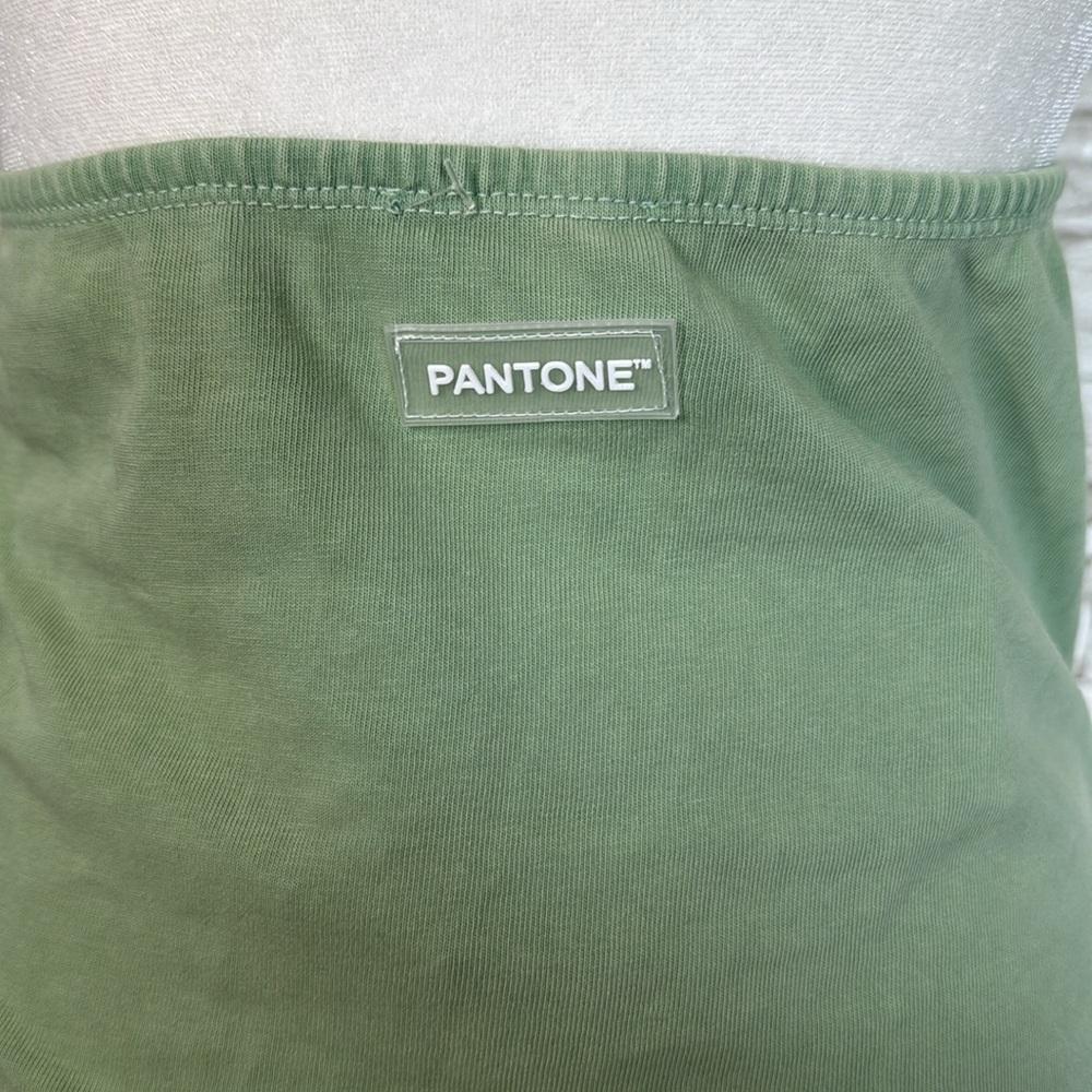 ZARA Special Edition Large  PANTONE  WASHED EFFECT CROP HALTER TOP - Picture 7 of 13